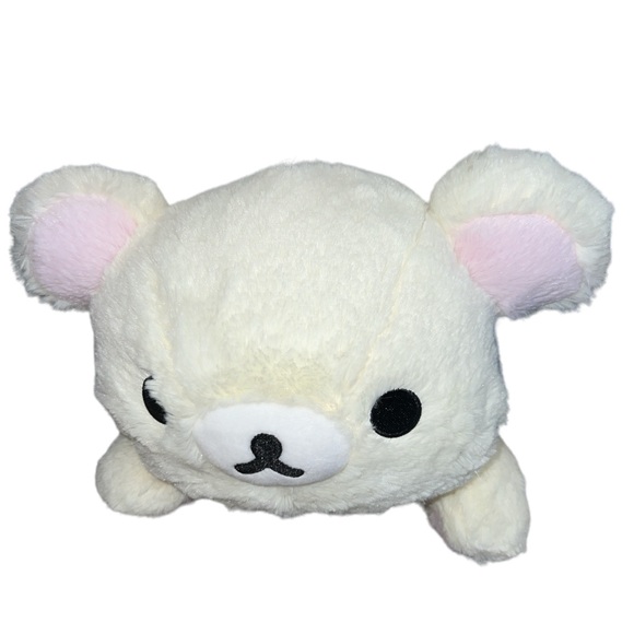 Rare Rilakkuma Korilakkuma Japan Lying Down Bear Plush 17”